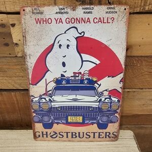 "Ghostbusters" tin sign 7-3/4" x 11-3/4"